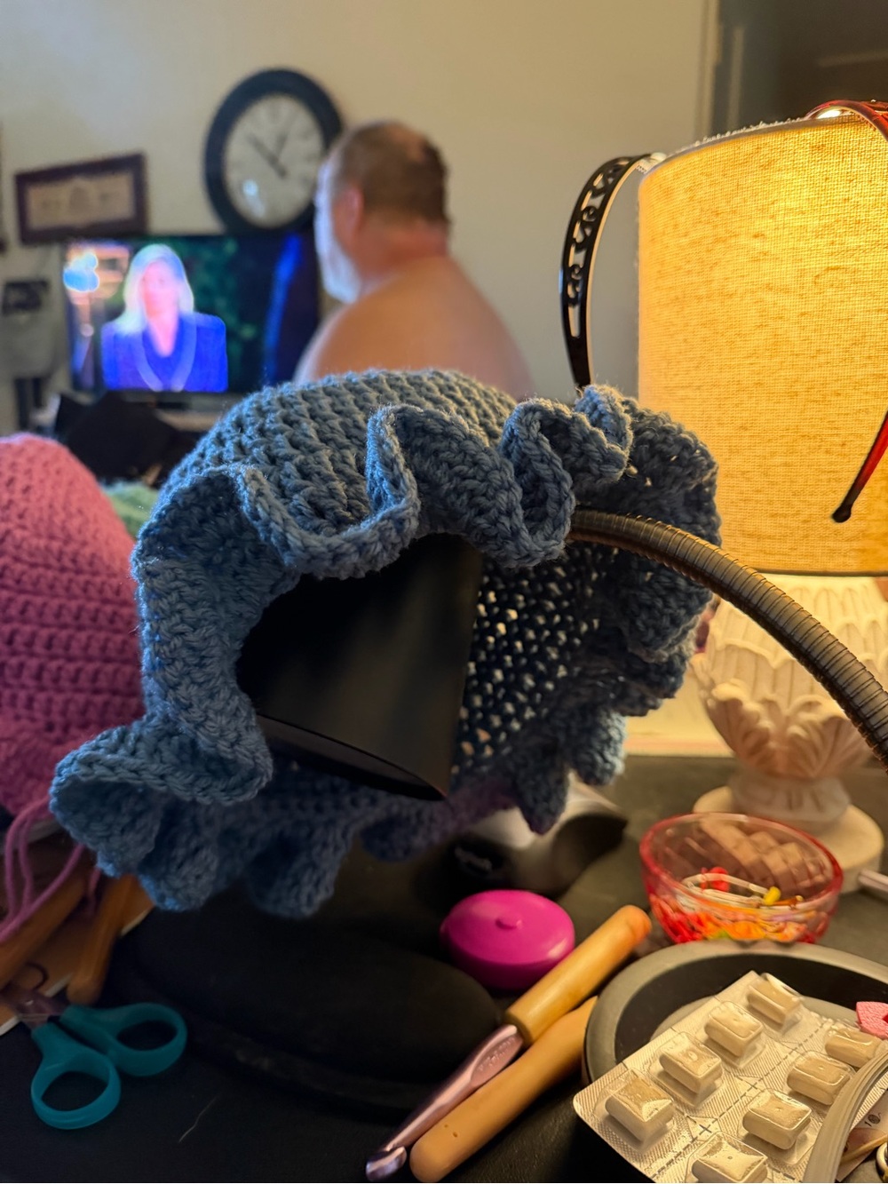 2 Handmade Crochet Ruffle Hat - - Picture 7 of 7